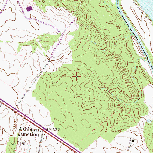 Topographic Map of Blue Ridge Speech and Hearing Center, VA
