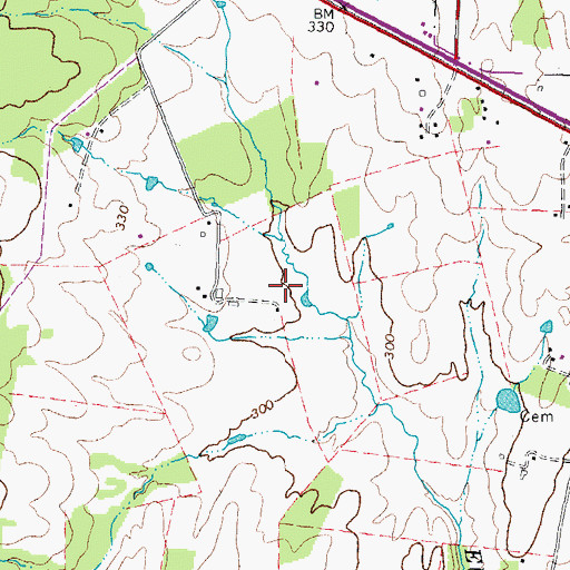 Topographic Map of Dulles South Multipurpose Center, VA