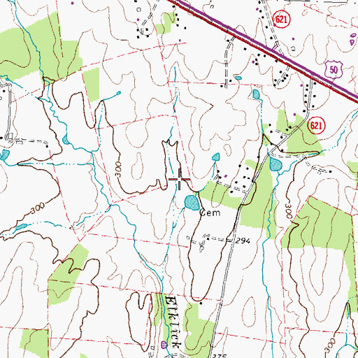 Topographic Map of Dulles South Public Safety Center, VA