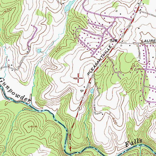 Topographic Map of Belvedere Farm, MD