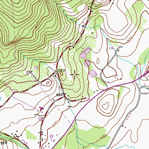 Topographic Map of Catoctin Mountain Orchard, MD