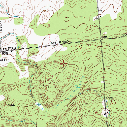 Topographic Map of Malone Quarry, NY