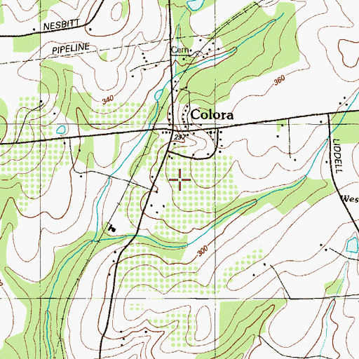 Topographic Map of Colora Orchard, MD