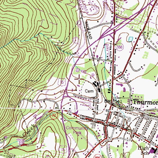 Topographic Map of Flanagan Orchards, MD