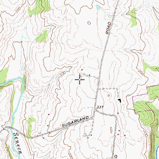 Topographic Map of Homestead Farm, MD