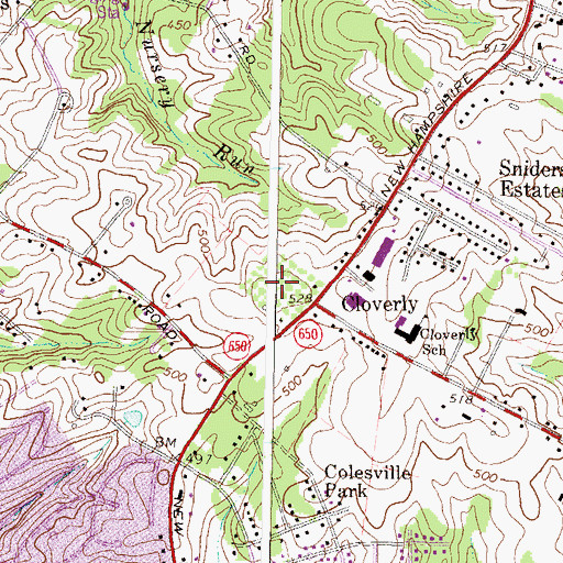 Topographic Map of O'Keefe Orchard, MD