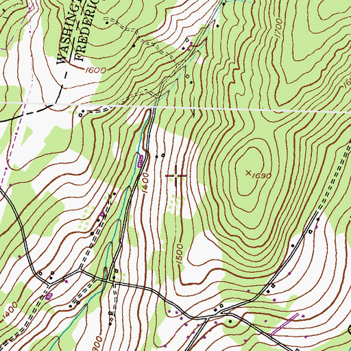Topographic Map of Wolfes Orchard, MD