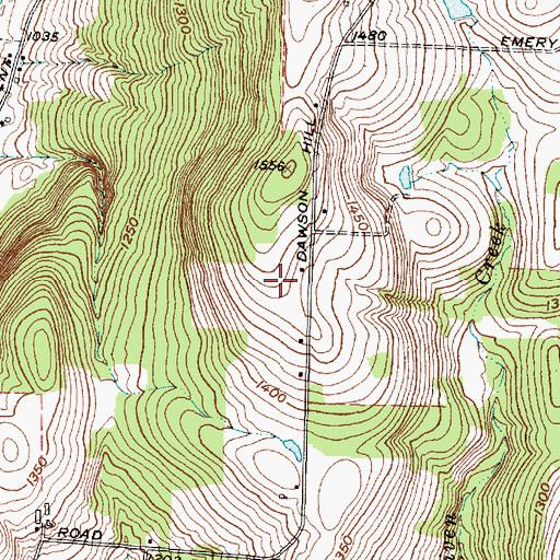 Topographic Map of Locust Woods Farm, NY