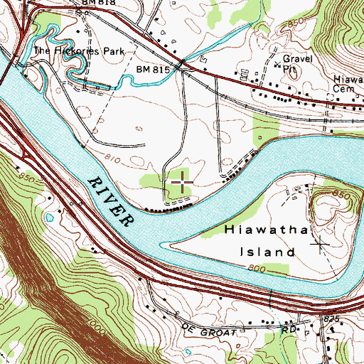 Topographic Map of Southern Tier Nurseries, NY