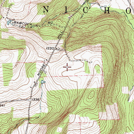 Topographic Map of Sunnyside Farm, NY
