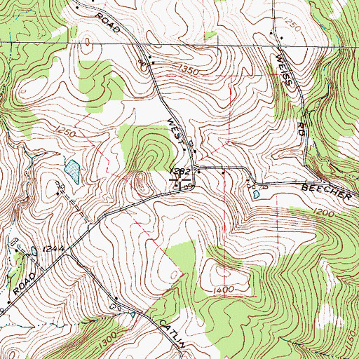 Topographic Map of Wildrose Farm, NY