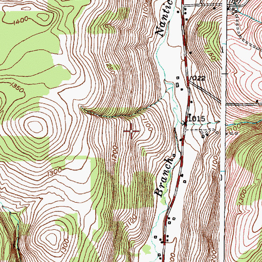 Topographic Map of Greenmuns Tree Farm, NY
