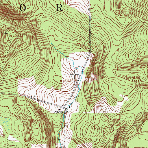 Topographic Map of Happy Times Farm, NY