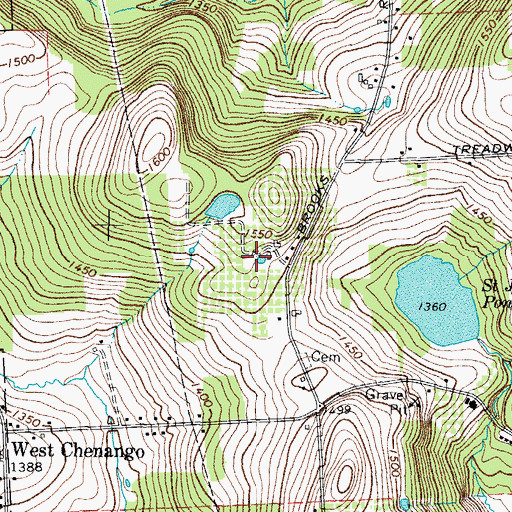 Topographic Map of Apple Hills Fruit Farm, NY