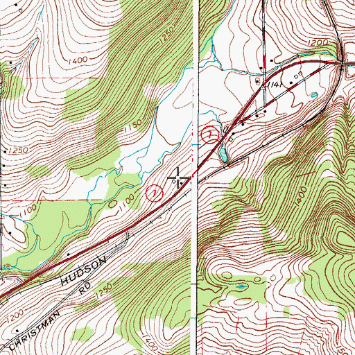 Topographic Map of Russwick Farms, NY