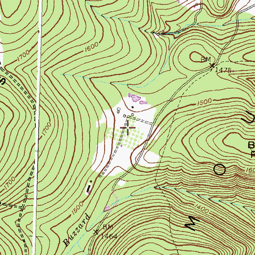 Topographic Map of Stoney Lick Farm, MD