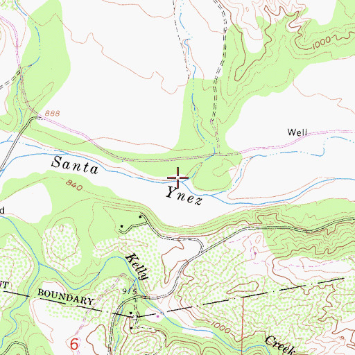 Topographic Map of Windsor Canyon, CA