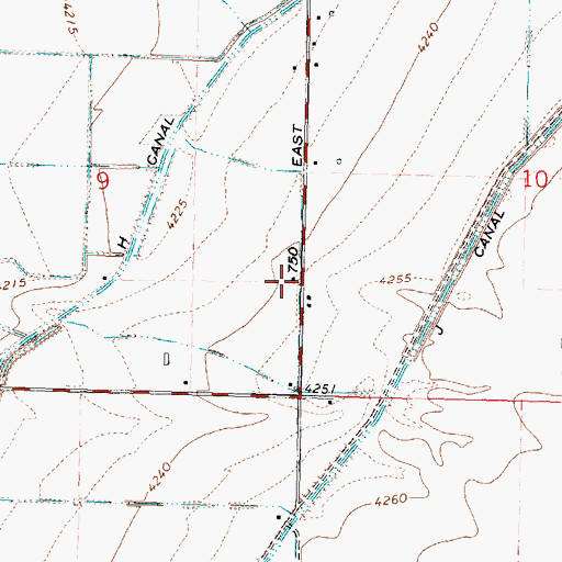 Topographic Map of 112 A Lateral, ID