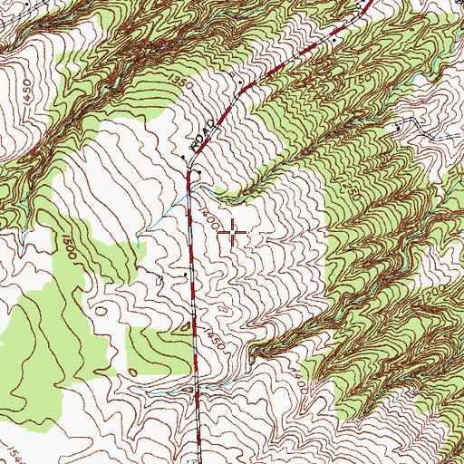 Topographic Map of Halls Tree Farm, NY
