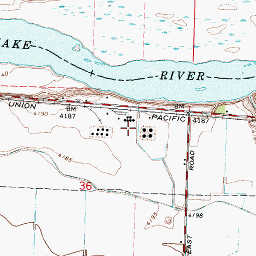 Topographic Map of G 11 A Lateral, ID