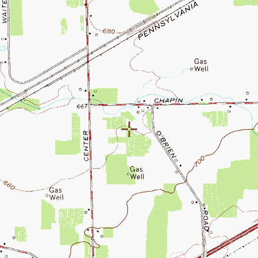 Topographic Map of Willow Creek Winery, NY