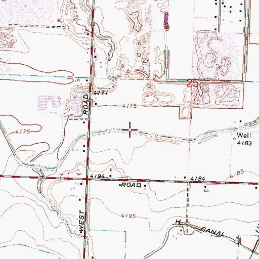Topographic Map of G 17 Lateral, ID