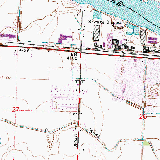 Topographic Map of G 18 Lateral, ID