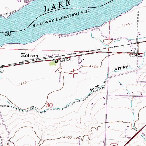 Topographic Map of G 20 C Lateral, ID