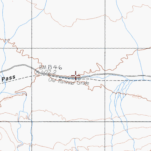 Topographic Map of Wingate Pass, CA