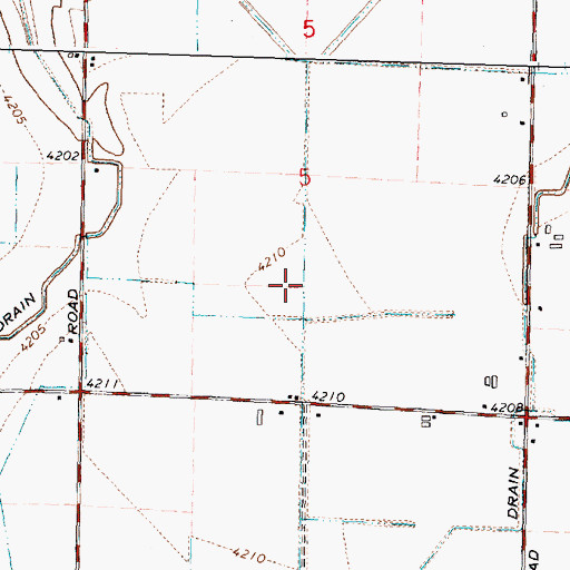 Topographic Map of H 12 Lateral, ID