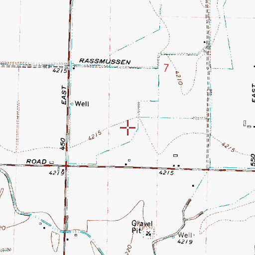 Topographic Map of H 15 A Lateral, ID