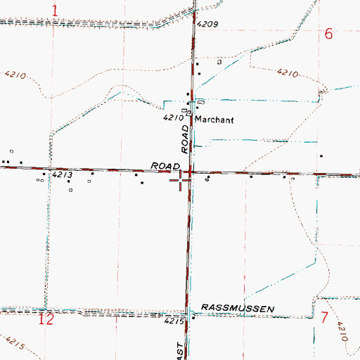Topographic Map of H 15 Lateral, ID