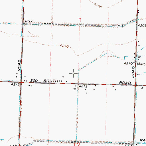 Topographic Map of H 16 C Lateral, ID