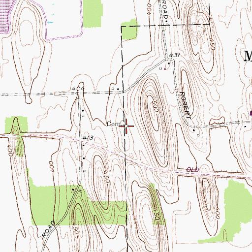 Topographic Map of Salt Road Cemetery, NY