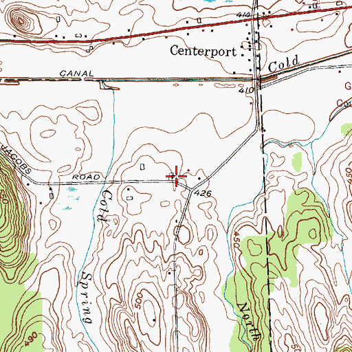 Topographic Map of Wilson - Dixon Cemetery, NY