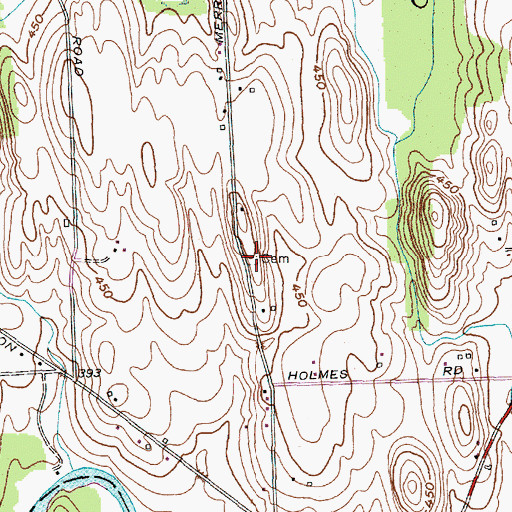 Topographic Map of Smith Road Cemetery, NY