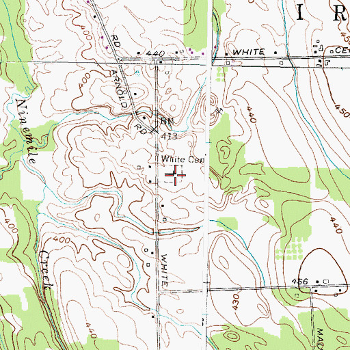 Topographic Map of Ira Union Cemetery, NY