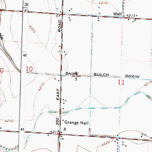 Topographic Map of H 17 A Lateral, ID