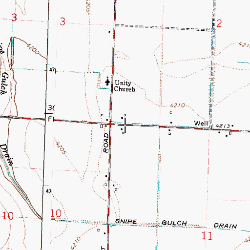 Topographic Map of H 17 B Lateral, ID