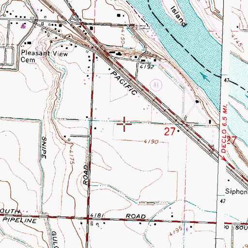 Topographic Map of H 17 G Lateral, ID