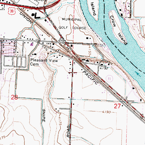 Topographic Map of H 17 H Lateral, ID