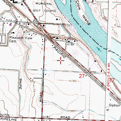 Topographic Map of H 17 M Lateral, ID