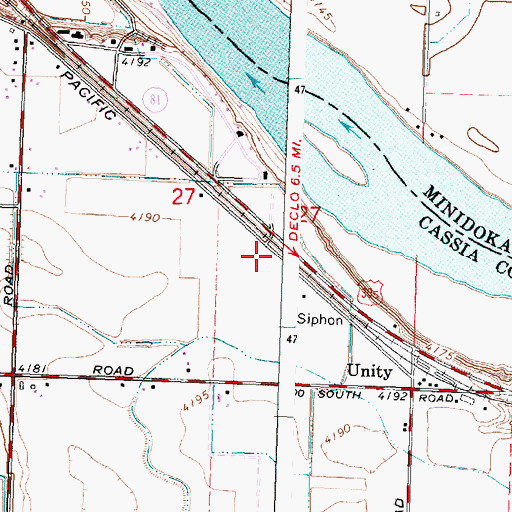 Topographic Map of H 17 Rail Road Pipeline, ID