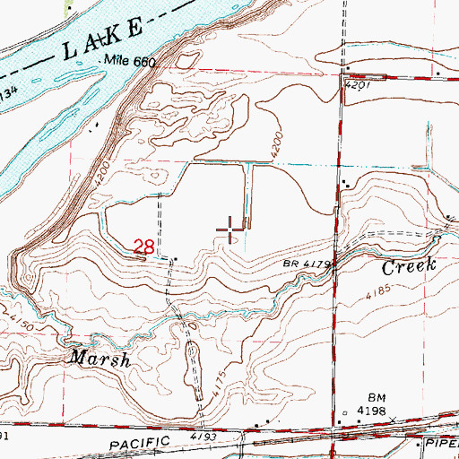 Topographic Map of H 2 A Lateral, ID