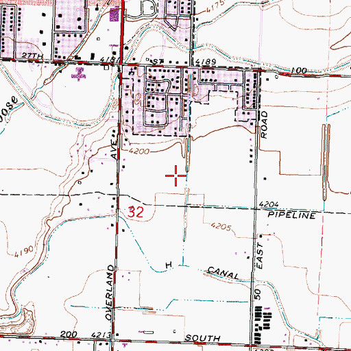 Topographic Map of H 22 A Lateral, ID