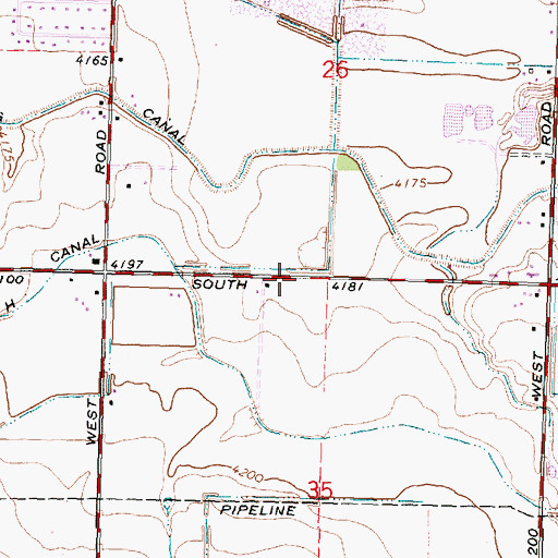 Topographic Map of H 29 Lateral, ID