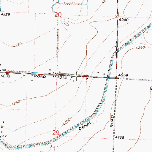 Topographic Map of J 17 Pipeline, ID