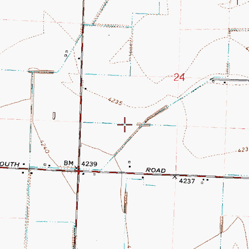 Topographic Map of J 23 C Lateral, ID
