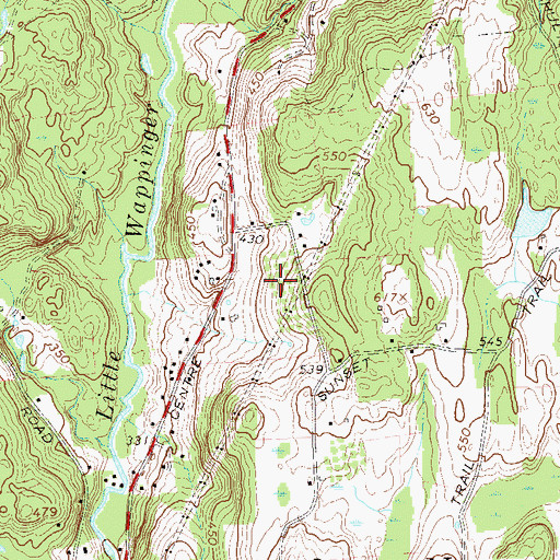 Topographic Map of Breezy Hill Orchard, NY