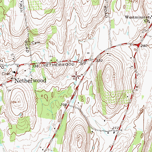 Topographic Map of Hahn Farm, NY